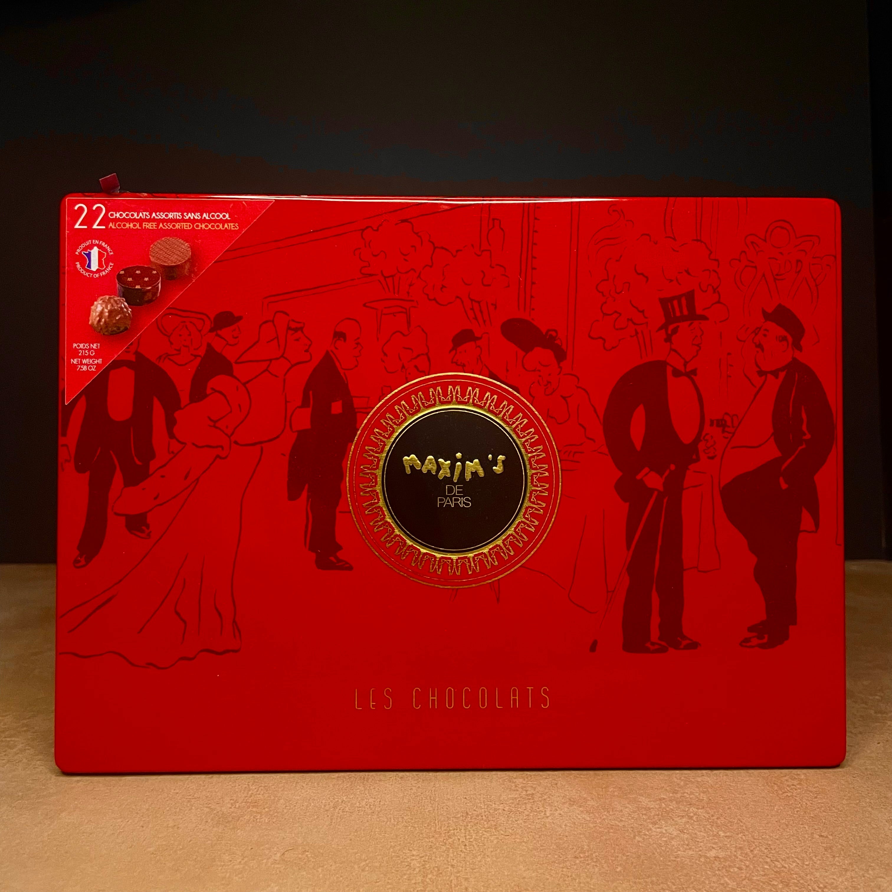 Maxim's de Paris 22 Assorted Chocolates in Tin Olives&Oils(O&O)